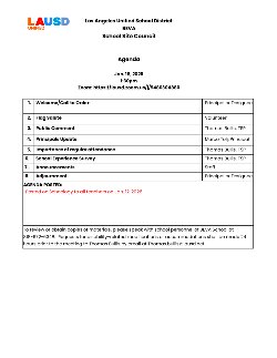 SSC AGENDA SPANISH